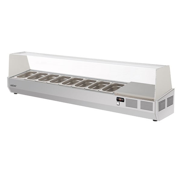 Kylränna med glaslock